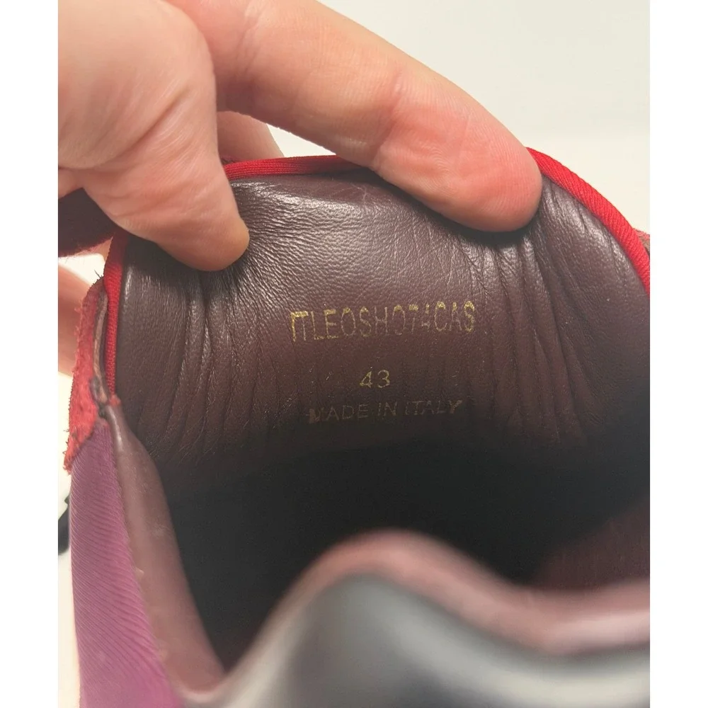 Burberry Regis Sneaker Red/Black Size 10 US 43 EU